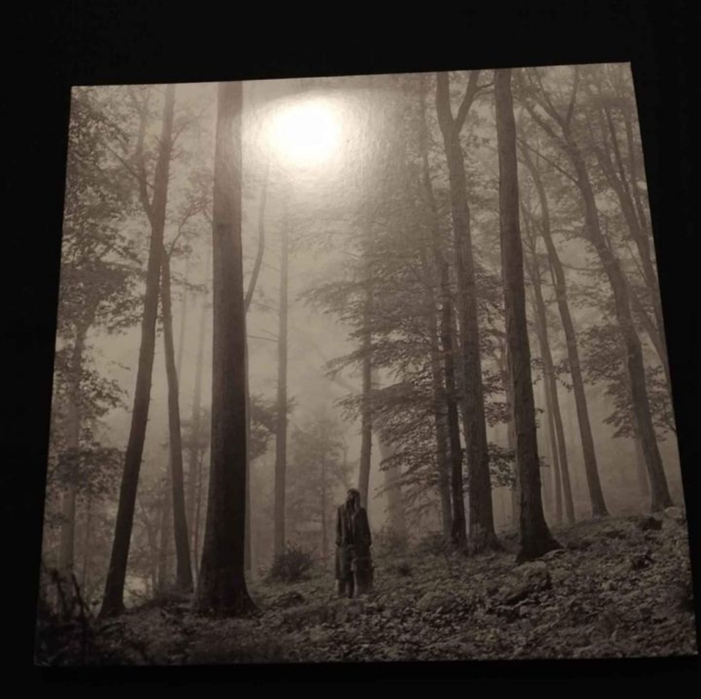 Taylor Swift folklore beige vinyl record